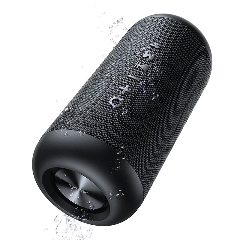 USAMS Waterdichte Draagbare Draadloze Speaker - 1800mAh - Zwart Main Image