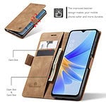 Solidenz Urban Book Oppo A17 hoesje - Bruin - 5