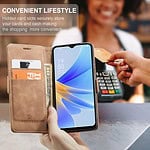 Solidenz Urban Book Oppo A17 hoesje - Bruin - 7