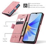 Solidenz Urban Book Oppo A17 hoesje - Roze - 5