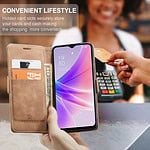 Solidenz Urban Book Oppo A77 5G hoesje - Bruin - 7