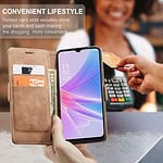 Solidenz Urban Book Oppo A78 5G hoesje - Bruin - 7