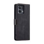 Solidenz Urban Book Oppo Reno8 5G hoesje - Zwart - 3