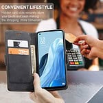 Solidenz Urban Book Oppo Reno8 Lite hoesje - Zwart - 7