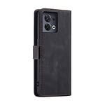 Solidenz Urban Book Oppo Reno8 Pro hoesje - Zwart - 3