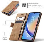 Solidenz Urban Book Samsung A34 hoesje - Bruin - 5