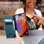 Solidenz Urban Book iPhone 15 Pro hoesje - Blauw - 7