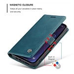 Solidenz Urban Book iPhone 15 hoesje - Blauw - 6