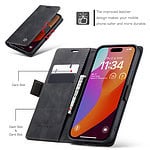 Solidenz Urban Book iPhone 15 Pro Max hoesje - Zwart - 5