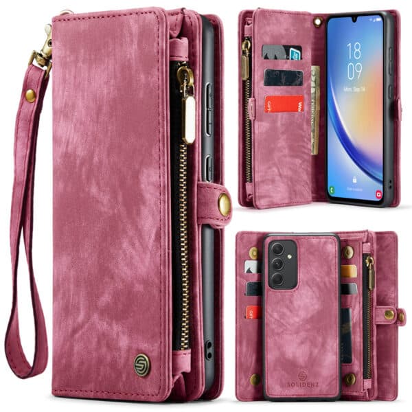 Solidenz Urban Wallet Samsung A34 5G hoesje - Rood