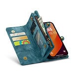 iPhone 15 Pro Max hoesje Solidenz wallet met rits en koord blauw - 12