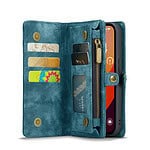 iPhone 15 Pro Max hoesje Solidenz wallet met rits en koord blauw - 2