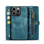 iPhone 15 Pro Max hoesje Solidenz wallet met rits en koord blauw - 5
