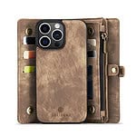 iPhone 15 Pro Max hoesje Solidenz wallet met pasjeshouder bruin - 4