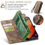 iPhone 15 Pro Max hoesje Solidenz wallet met pasjeshouder bruin - 8