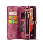 iPhone 15 Pro Max hoesje Solidenz wallet met polskoord rood - 2