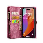 iPhone 15 Pro Max hoesje Solidenz wallet met polskoord rood - 3