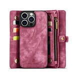 iPhone 15 Pro Max hoesje Solidenz wallet met polskoord rood - 4