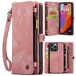 Solidenz Urban Wallet iPhone 14 Pro hoesje - Roze Main Image