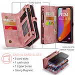 Solidenz Urban Wallet iPhone 14 Pro hoesje - Roze - 10