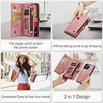 Solidenz Urban Wallet iPhone 14 Pro hoesje - Roze - 11