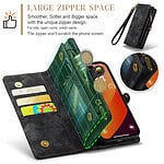 iPhone 15 Pro Max hoesje Solidenz wallet met pasjeshouder zwart - 8
