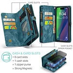 Solidenz Urban Wallet iPhone 14 Plus hoesje - Blauw - 12