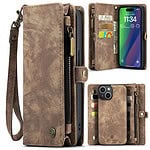 Solidenz Urban Wallet iPhone 14 hoesje - Bruin Main Image
