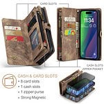 Solidenz Urban Wallet iPhone 14 hoesje - Bruin - 10
