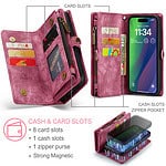 Solidenz Urban Wallet iPhone 15 Plus hoesje - Rood - 8