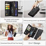 Solidenz Urban Wallet iPhone 15 Plus hoesje - Zwart - 12
