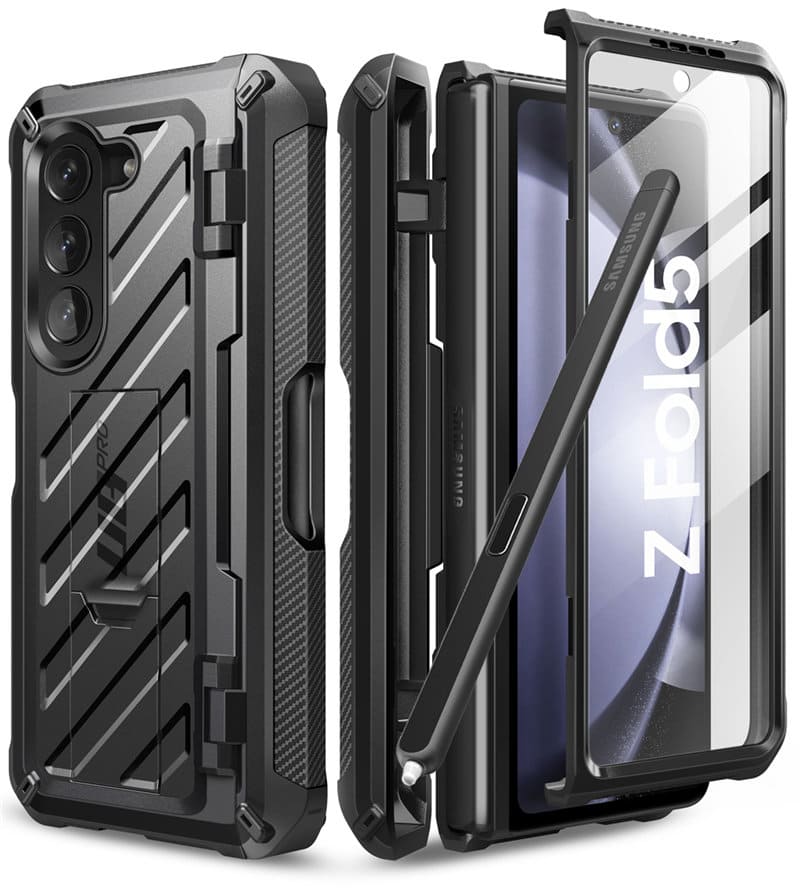 Supcase UBPro met screenprotector en penhouder Samsung Z Fold5 - Zwart Main Image