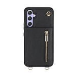 Solidenz Fashion Wallet hoesje met koord Samsung Galaxy S23 FE - Zwart - 1