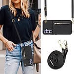 Solidenz Fashion Wallet hoesje met koord Samsung Galaxy S23 FE - Zwart - 6