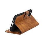 Solidenz Moda Book Samsung A54 echt leren hoesje - Lichtbruin - 4