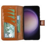Solidenz Moda Book Samsung S23 Plus echt leren hoesje - Bruin - 2