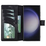 Solidenz Moda Book Samsung S23 Ultra echt leren hoesje - Zwart - 3