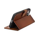 Solidenz Moda Book iPhone 15 Plus echt leren hoesje - Bruin - 3