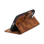 Solidenz Moda Book iPhone 15 Plus echt leren hoesje - Lichtbruin - 4
