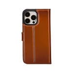 Solidenz Moda Book iPhone 14 Pro Max echt leren hoesje - Bruin - 1