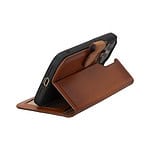 Solidenz Moda Book iPhone 14 Pro Max echt leren hoesje - Bruin - 3