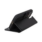 iPhone 15 Pro Max hoesje Solidenz Moda Book case van echt leer zwart - 4