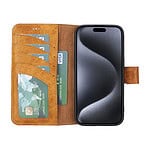 Solidenz Moda Book iPhone 13 Pro echt leren hoesje - Lichtbruin - 3