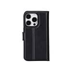 Solidenz Moda Book iPhone 13 Pro echt leren hoesje - Zwart - 1