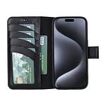 Solidenz Moda Book iPhone 13 Pro echt leren hoesje - Zwart - 3