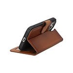 Solidenz Moda Book iPhone 13 echt leren hoesje - Bruin - 3