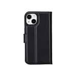 Solidenz Moda Book iPhone 13 echt leren hoesje - Zwart - 1