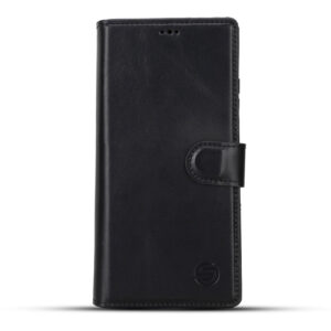 Solidenz Moda Book Samsung S24 Ultra echt leren hoesje - Zwart Main Image