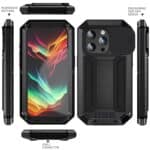 Stofdicht metalen hoes iPhone 15 Pro - Zwart - 1
