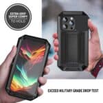 Stofdicht metalen hoes iPhone 15 Pro - Zwart - 6